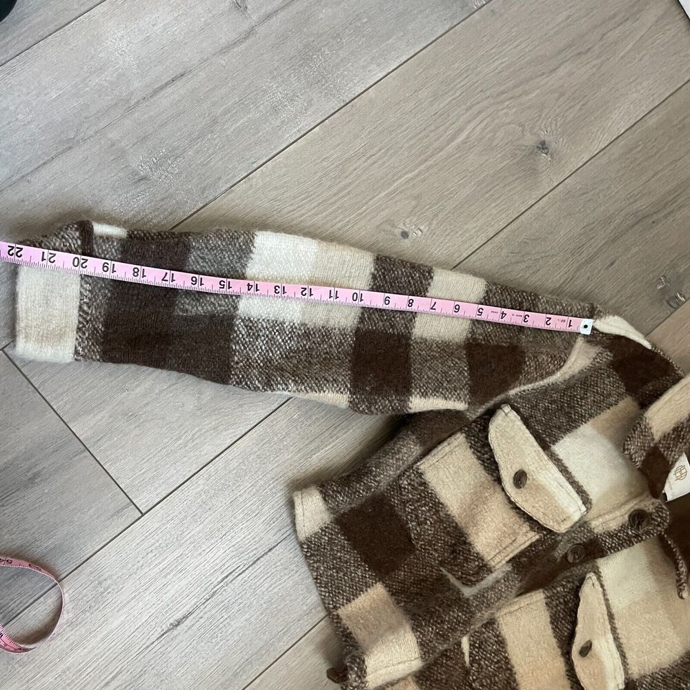 House of Harlow 1960 Plaid Jacket in Brown and Cream - Picture 8 of 8